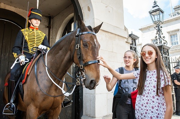 The Queens Household Cavalry in Whitehall 